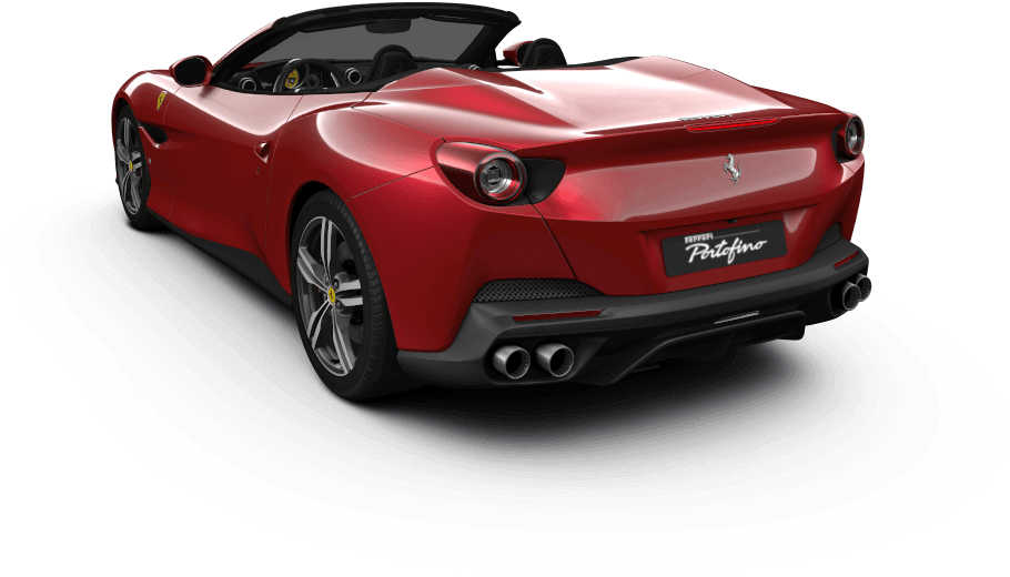 Red Ferrari Portofino PNG-Afbeelding
