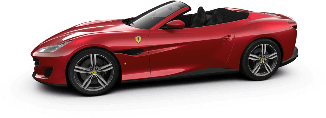 Red Ferrari Portofino прозрачное изображение