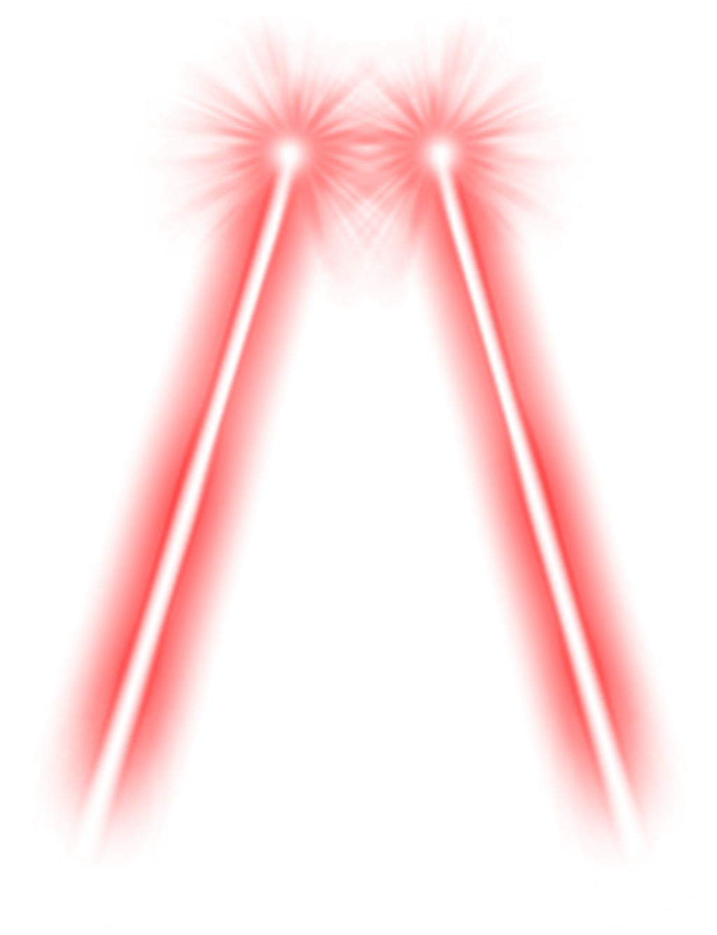 Imagem transparente de feixe de luz vermelha PNG