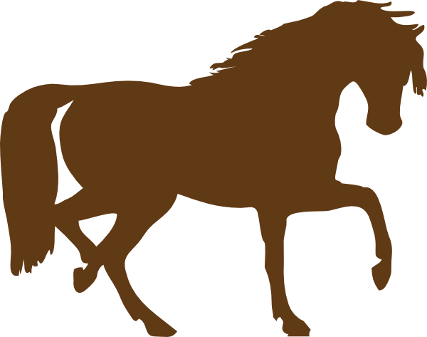 Бег коричневой лошади PNG высококачественный образ