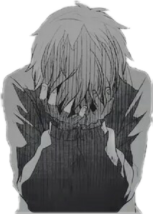 Sad Anime Boy Transparent Image