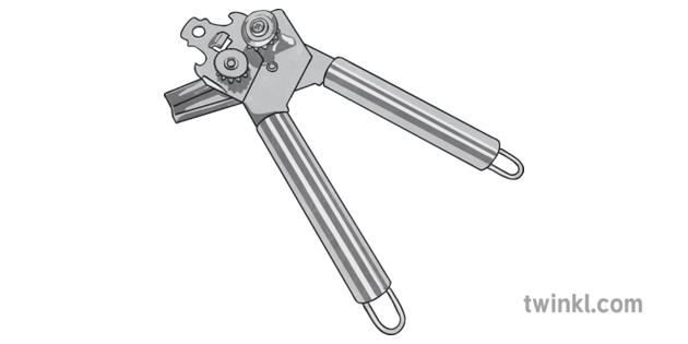 Silver Can Opener PNG High-Quality Image