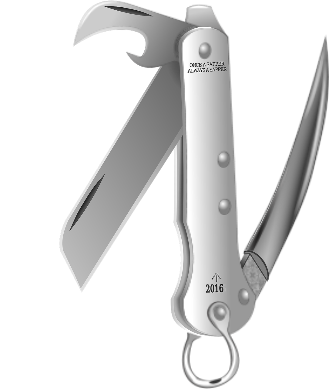 Silver Can Opener PNG Transparent Image