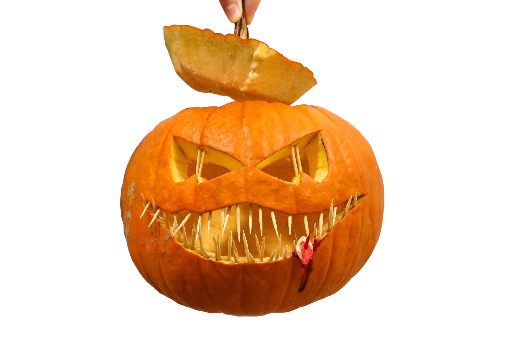 Simple Carved Pumpkin Free PNG Image