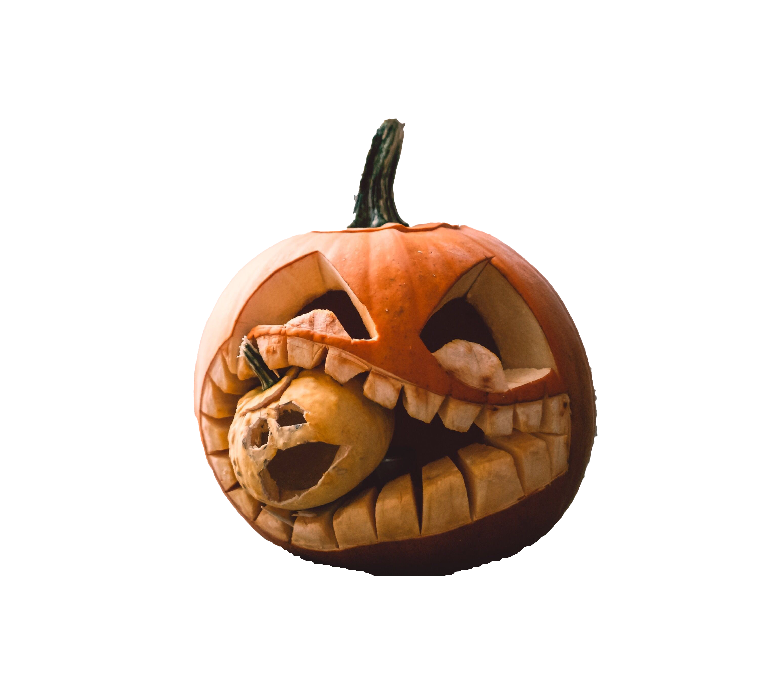 Simple Carved Pumpkin PNG Free Download
