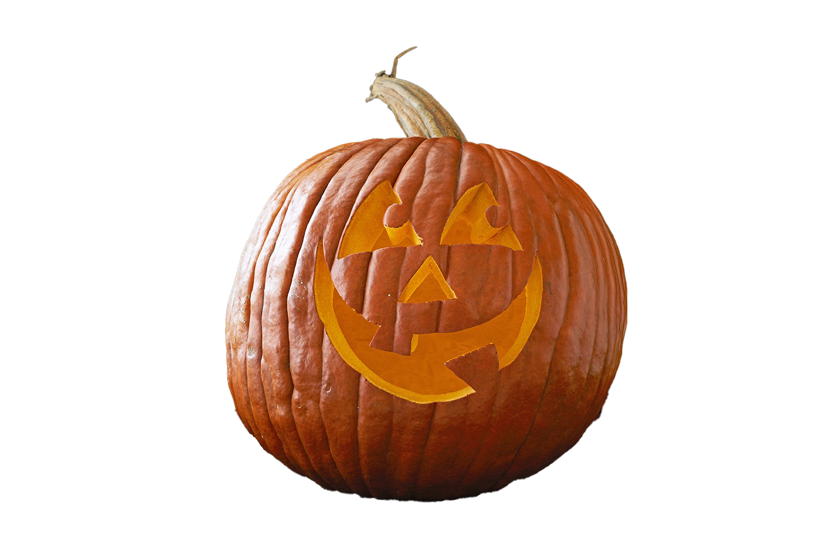 Simple Carved Pumpkin PNG Photo