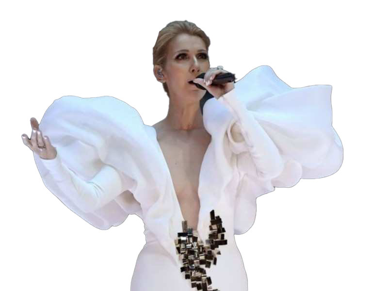 Zanger Celine Dion Transparant Beeld