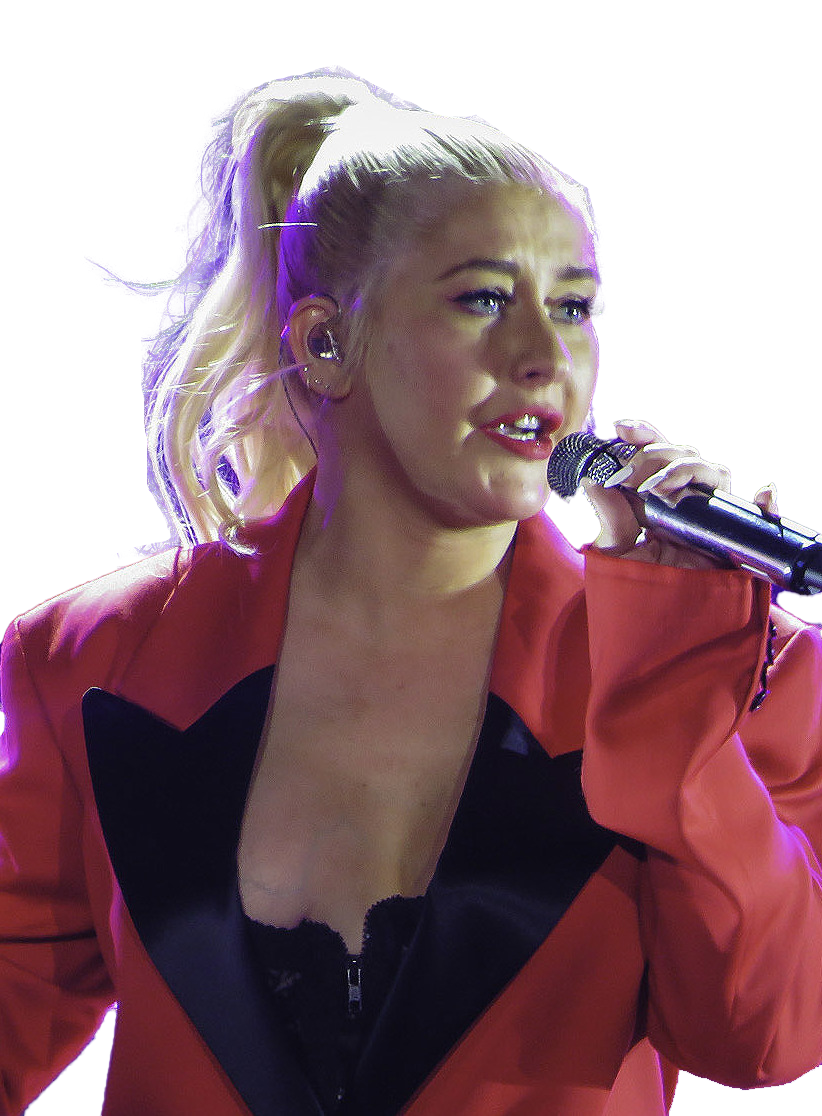 Singer Christina Aguilera PNG Picture