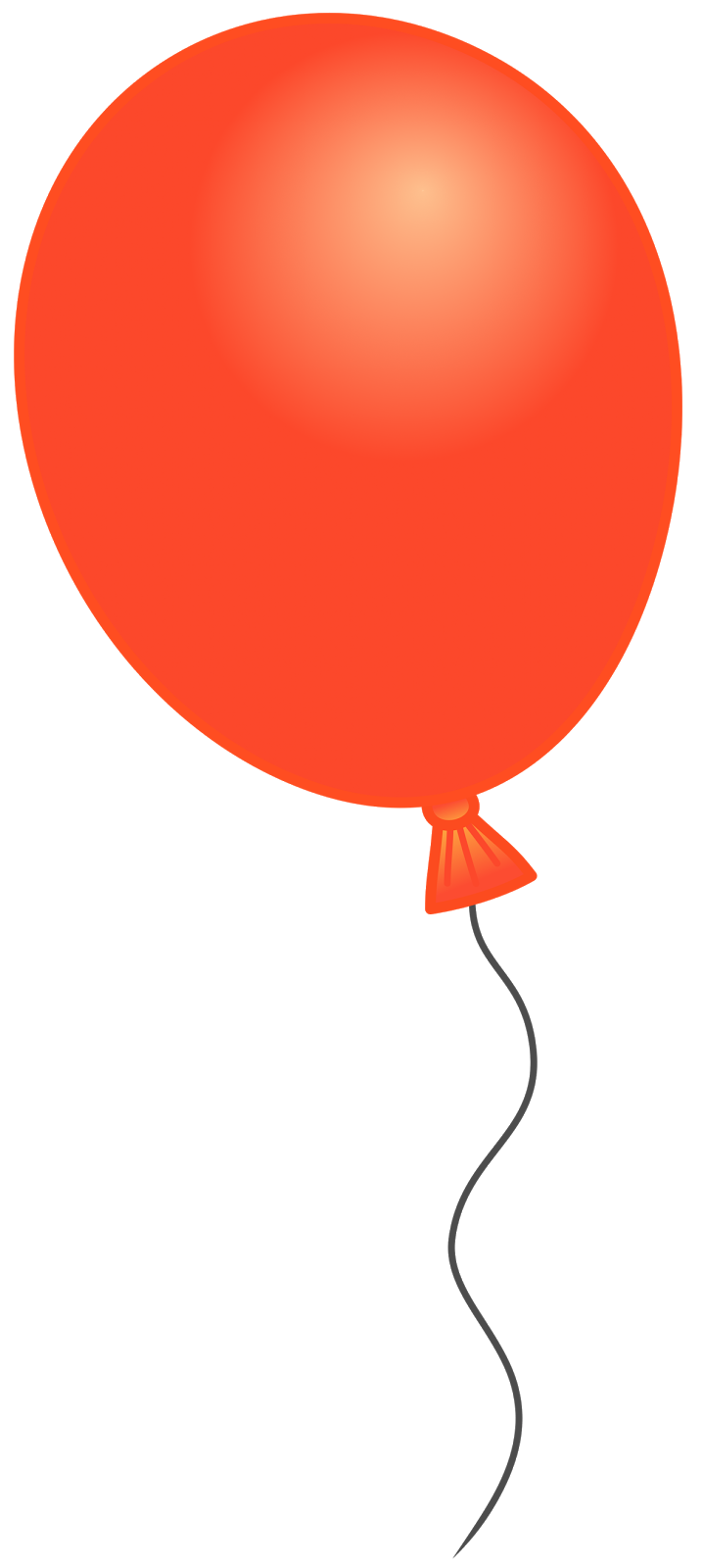 Single Balloon PNG Image Transparent Background