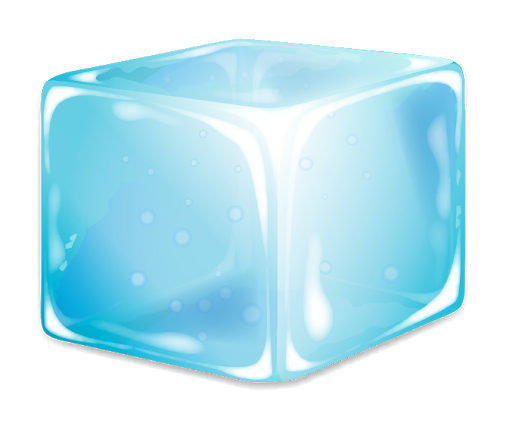 Cube de glace unique PNG Image de haute qualité