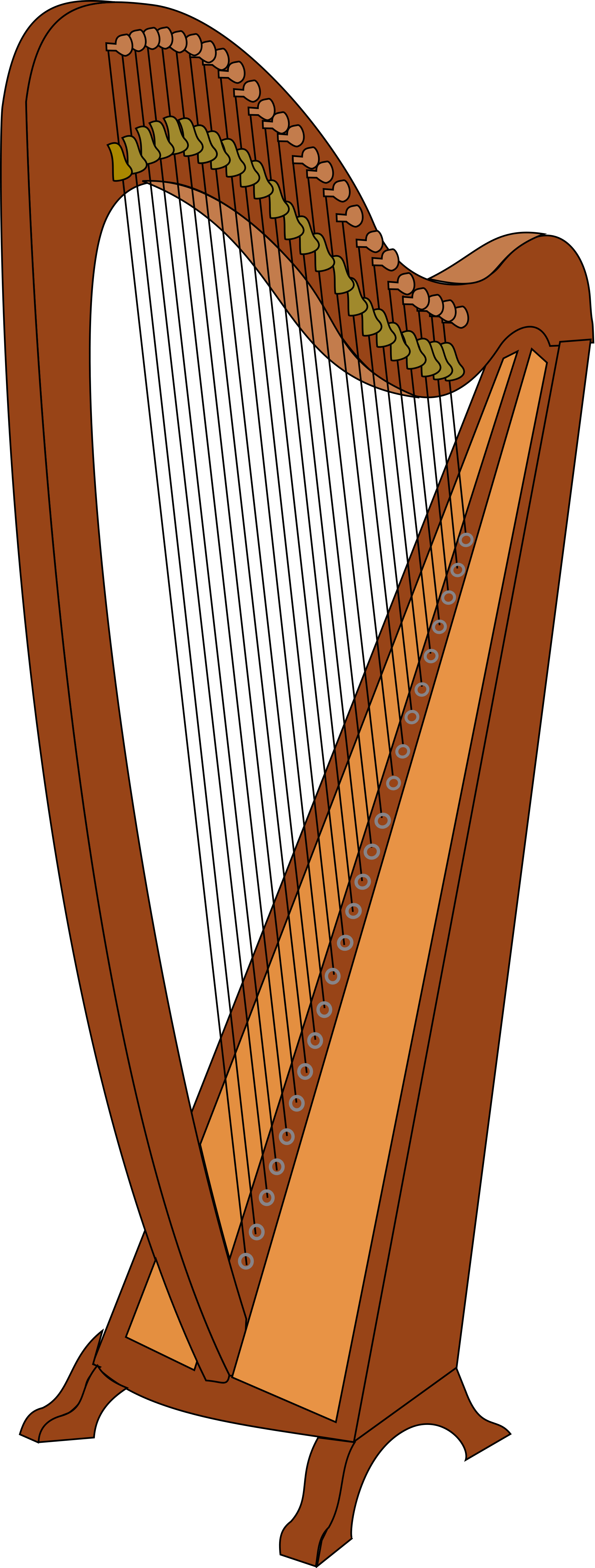Petite page de fond harpe PNG image