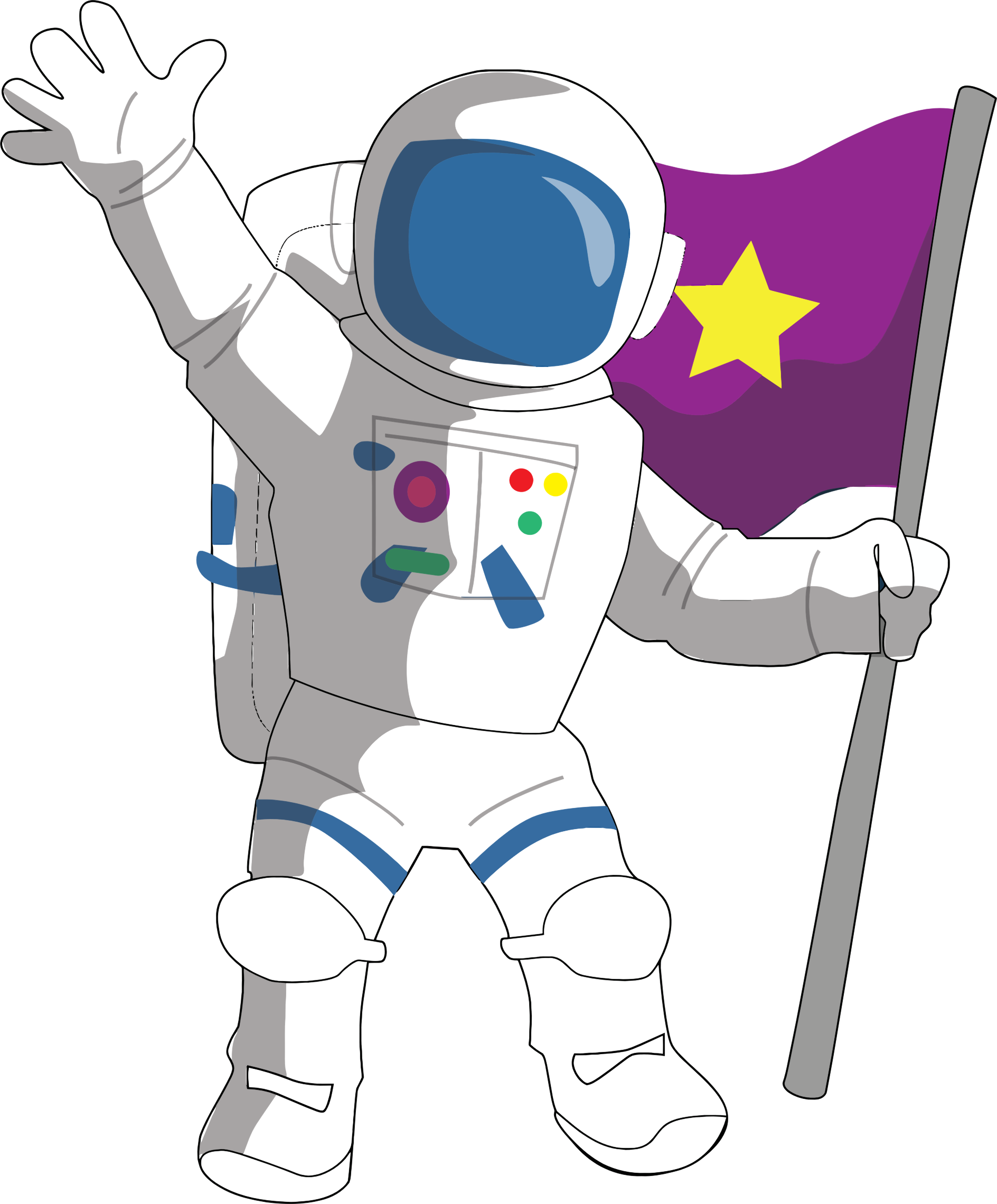 Space Astronaute PNG image de fond