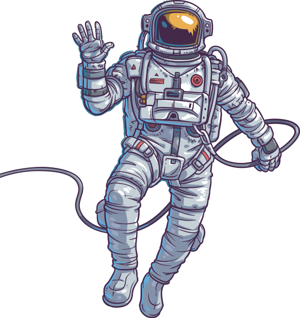 Weltraum-Astronaut-PNG-Bild