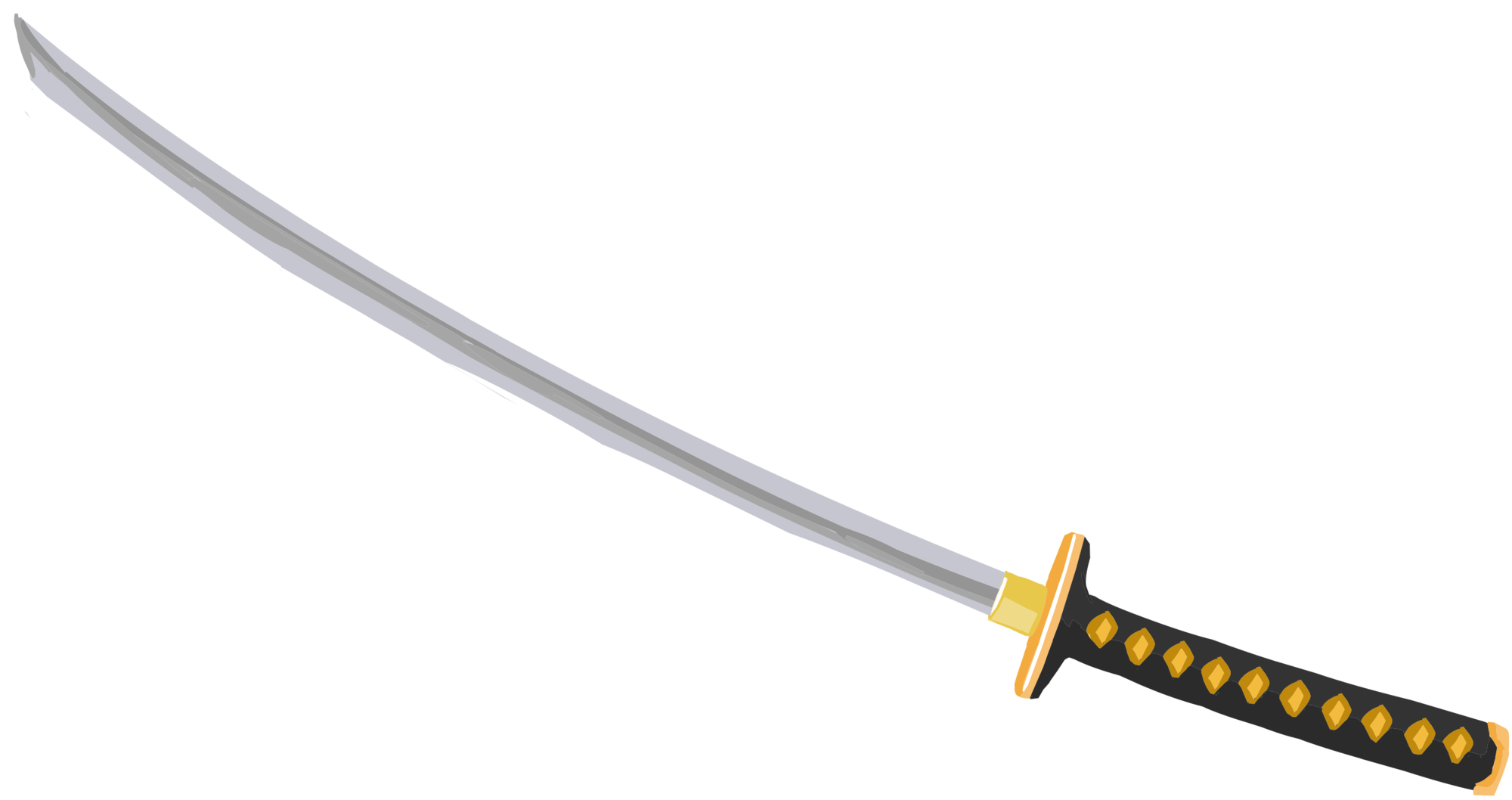 Sword Anime Katana PNG Transparent Image