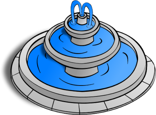 Top View Fountain PNG High-Quality Image