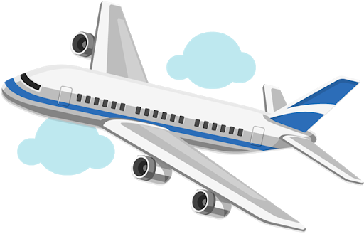 Imagem de PNG de desenho animado de avião de vetor