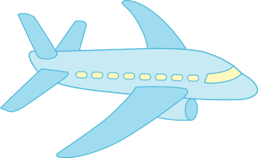 Pesawat vektor Gambar Transparan kartun