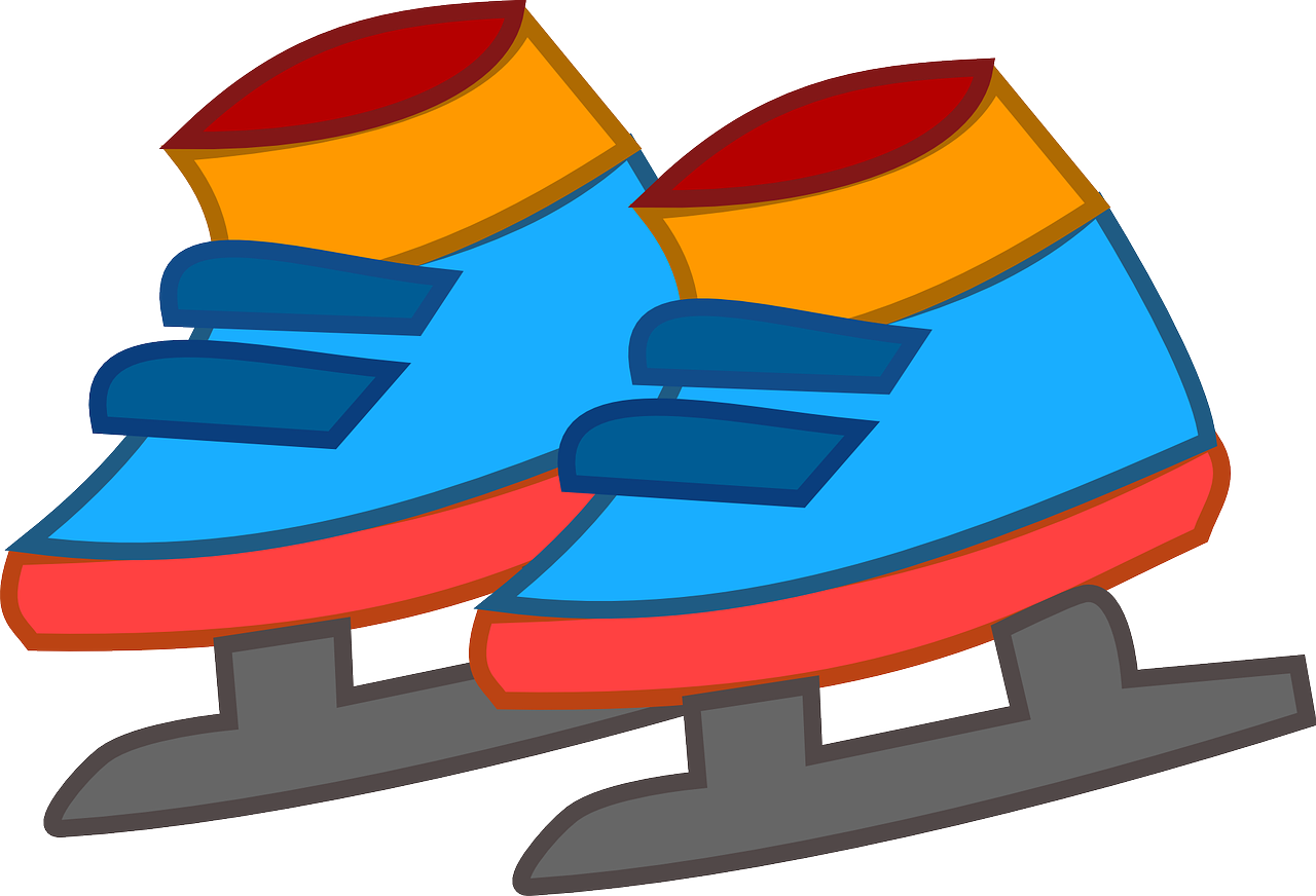 Vector Ice Skating Shoes Free PNG Image