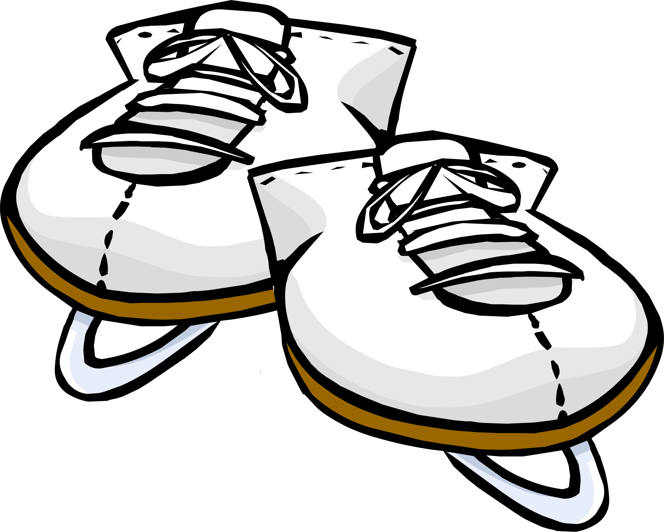 Vector Ice Skating Shoes PNG Download Image