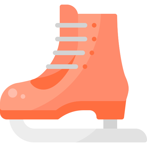 Vector Ice Skating Shoes PNG High-Quality Image