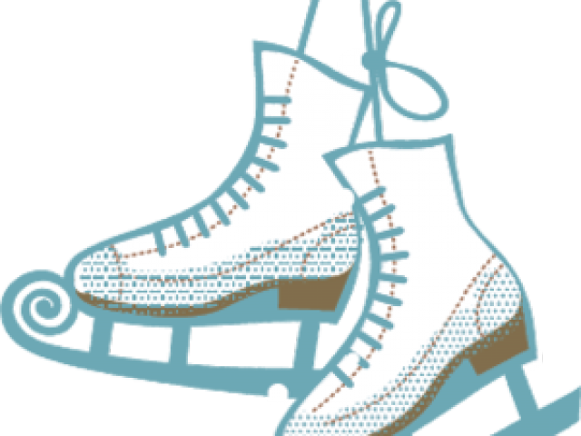 Immagine Trasparente scarpe pattinaggio su ghiaccio vettoriale