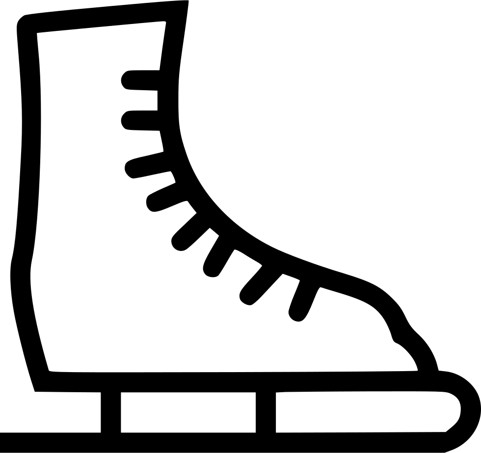 Chaussures de patinage de glace de vecteur Images Transparentes