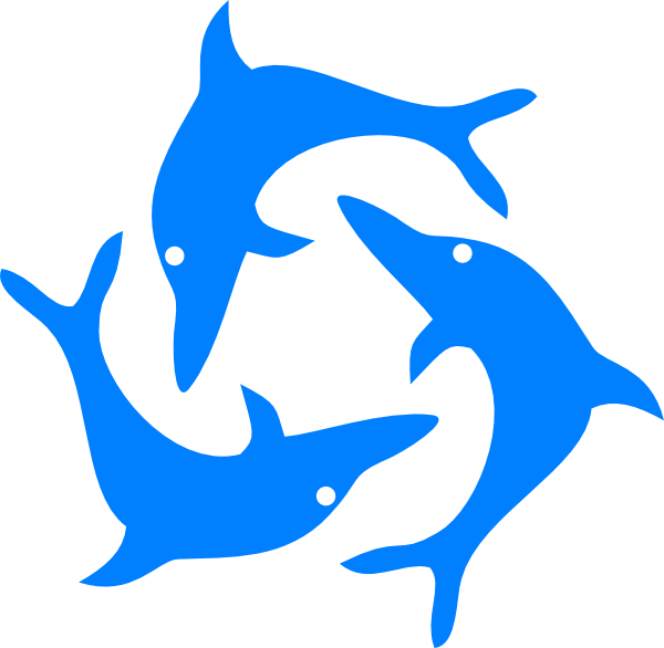 Vector Jumping Dolphin PNG Photo