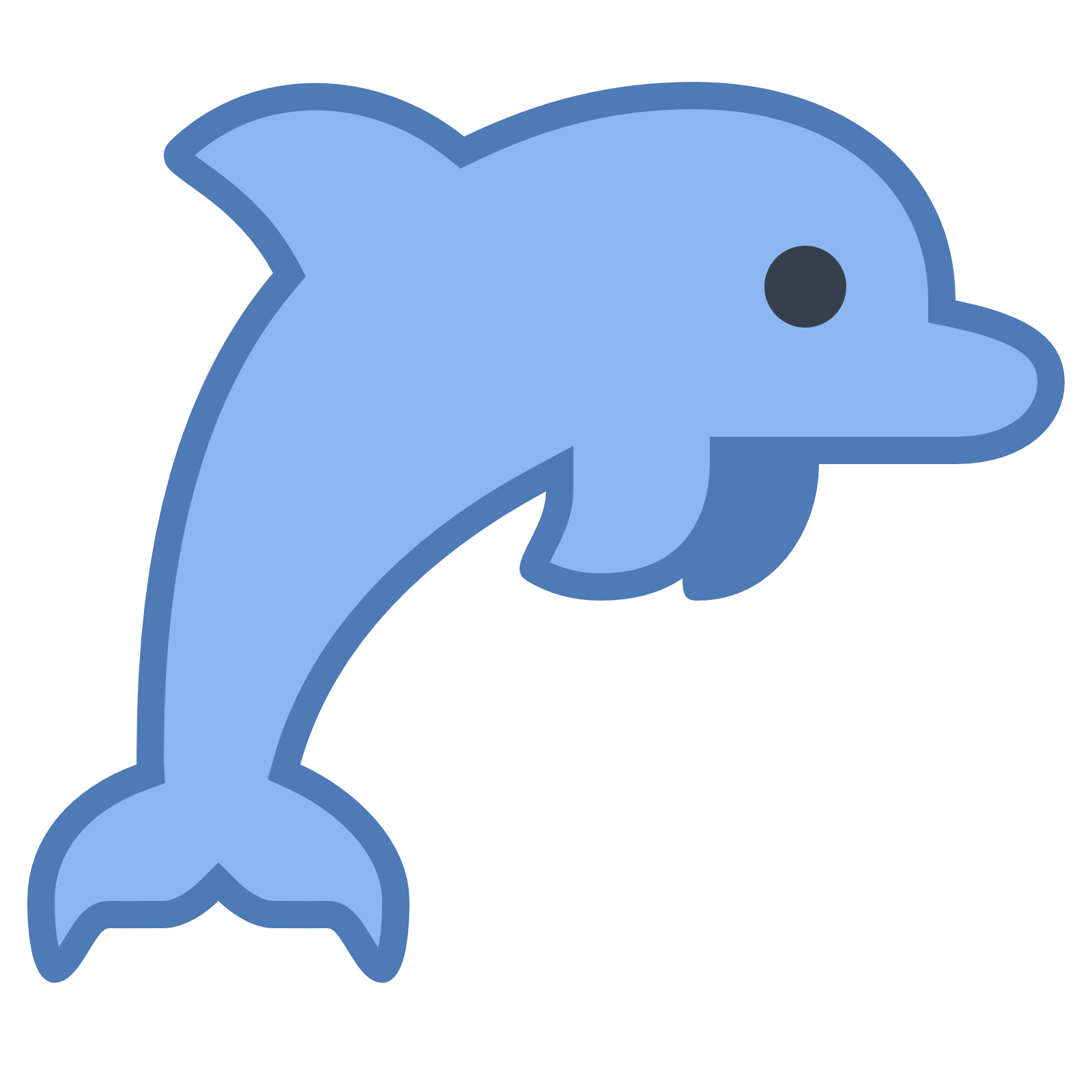 Vector Jumping Dolphin PNG Picture
