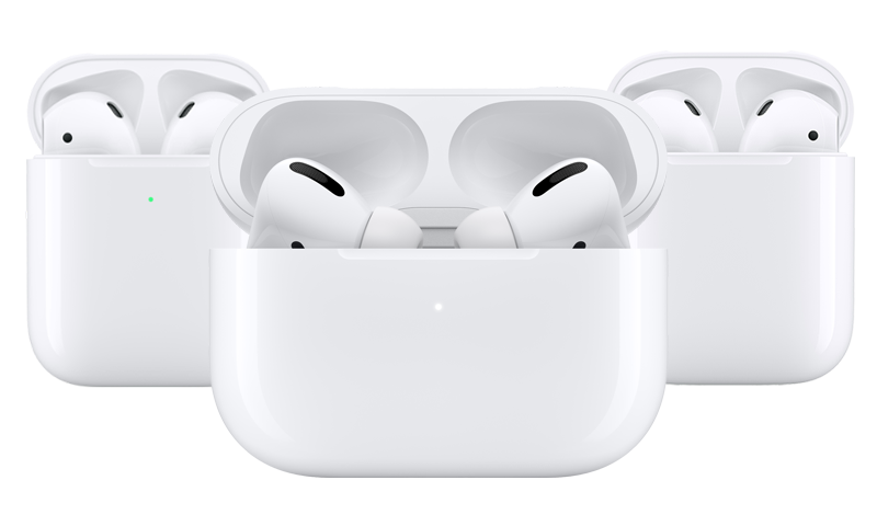 White Airpods PNG High-Quality Image