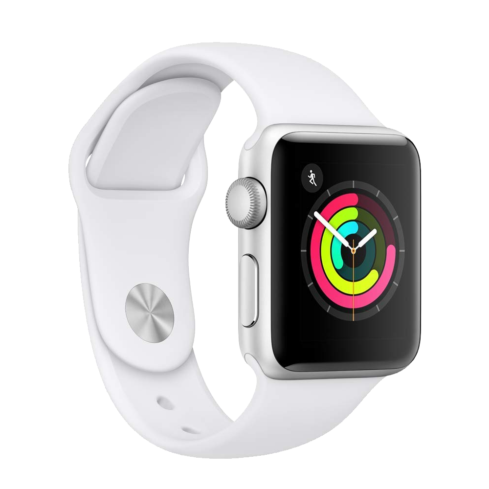Wit Apple horloge Transparante Afbeelding