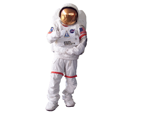 Astronaute blanche costume PNG image haute qualité