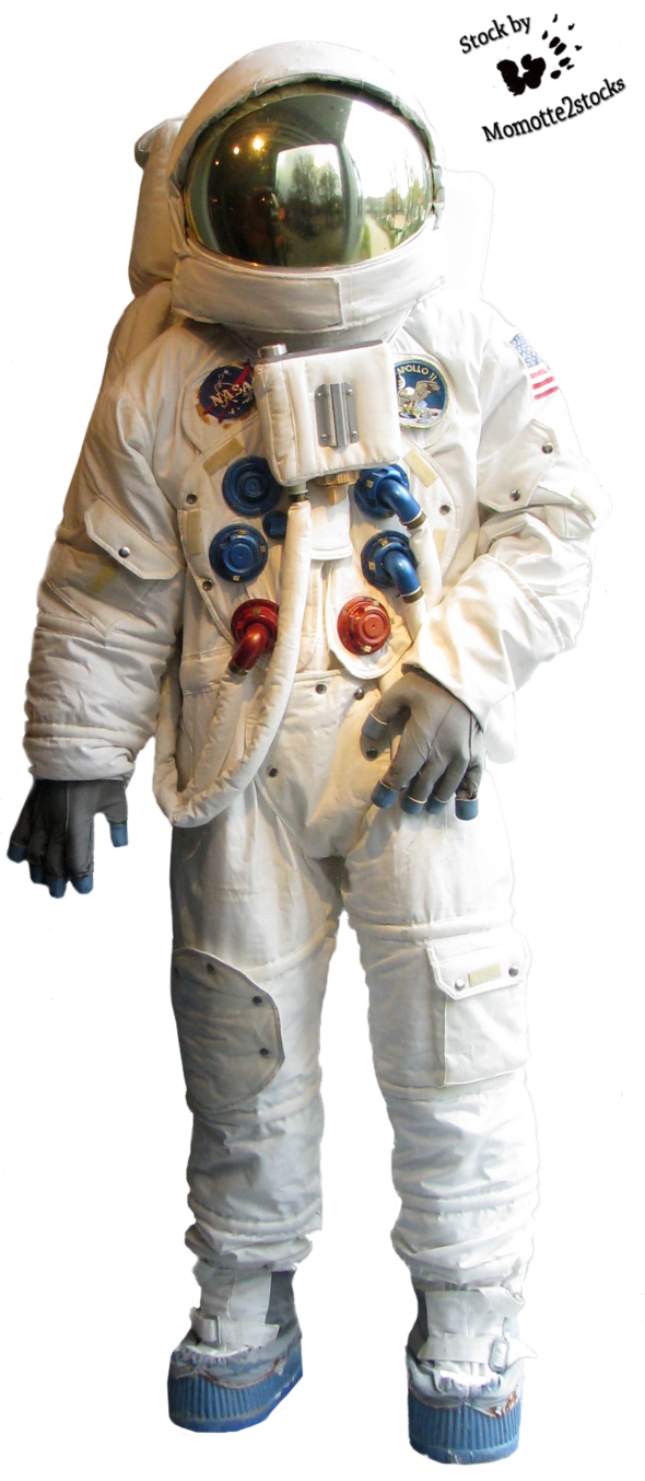 White Astronaut Suit PNG Image Background