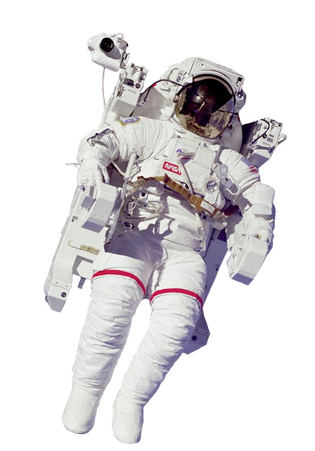 Astronaute blancs costume PNG Transparent image