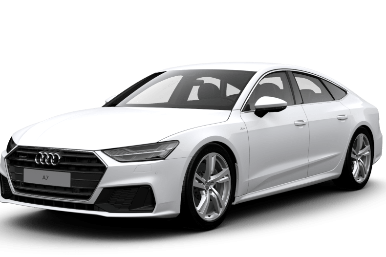 White Audi A7 PNG High-Quality Image