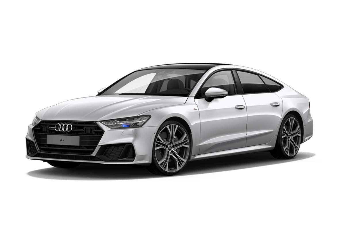 Audi blanc A7 Image Transparente