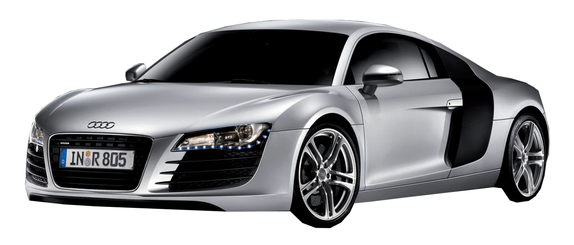 Image Transparente de voiture de voiture audi blanc