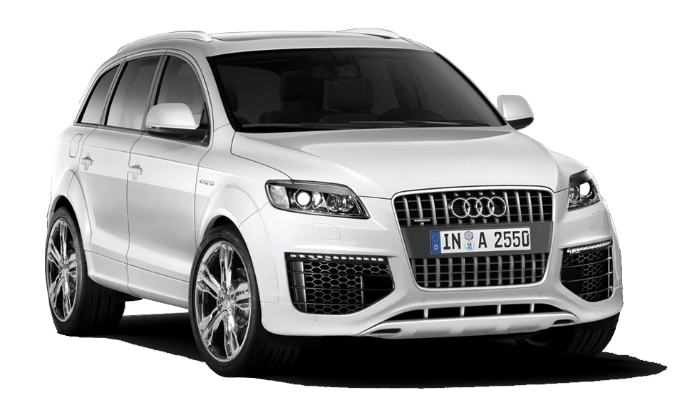 White Audi SUV PNG High-Quality Image