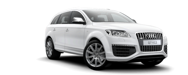 Witte Audi SUV PNG-foto