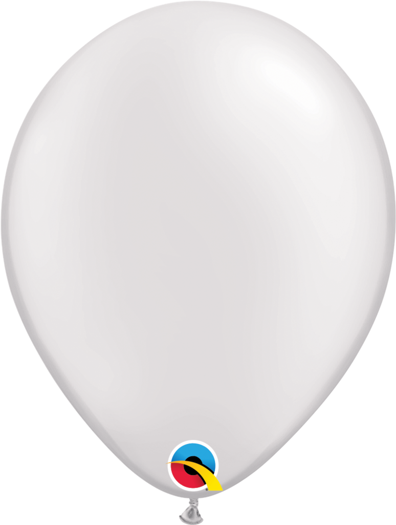White Balloons Free PNG Image