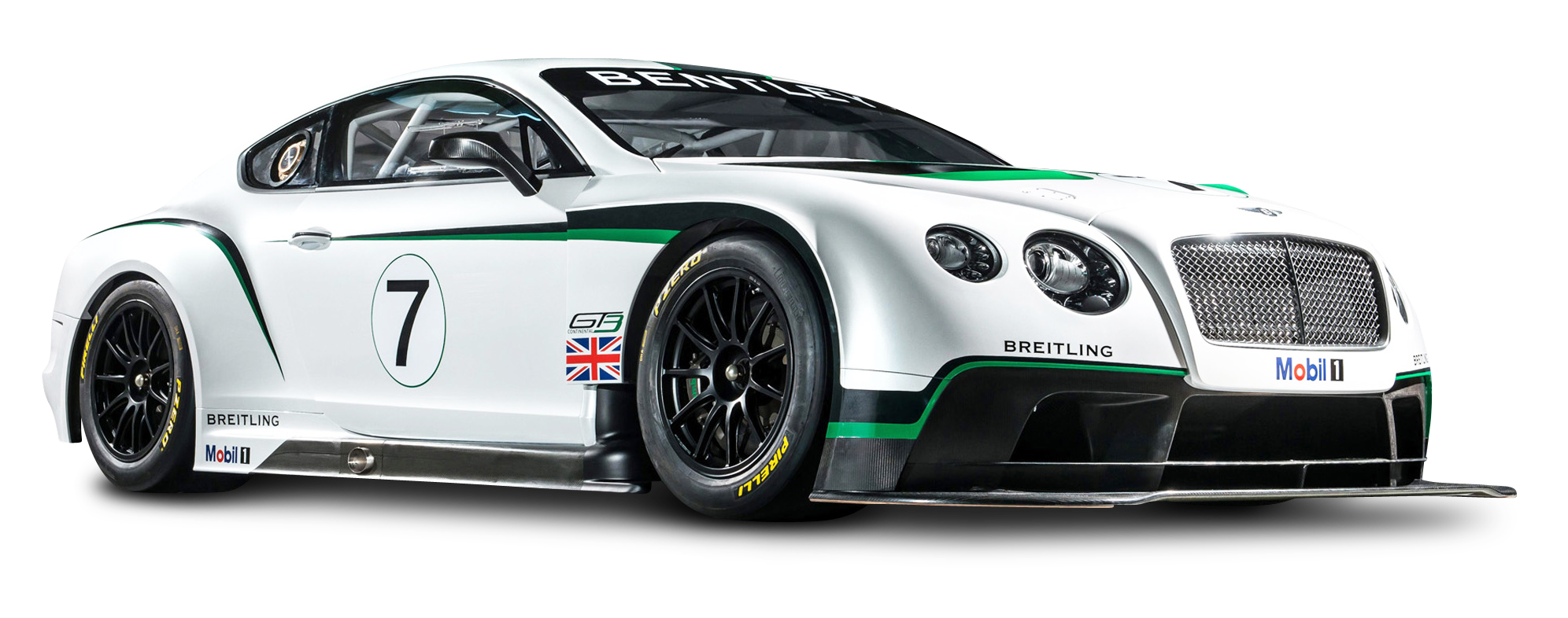 White Bentley Flying Spur PNG High-Quality Image