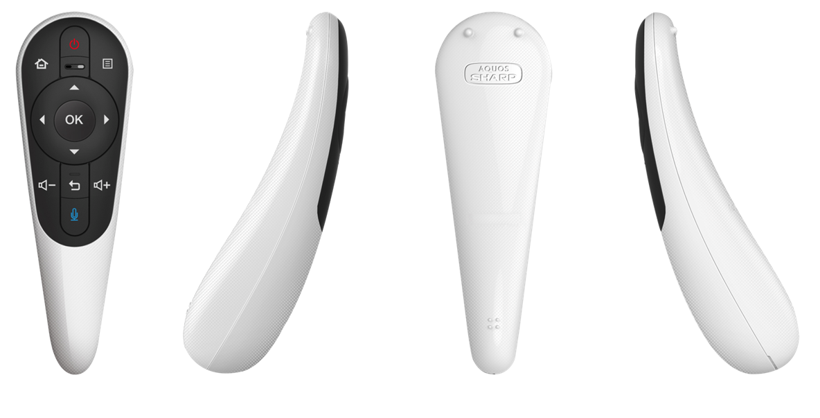 White Bluetooth Remote Control PNG Image Background