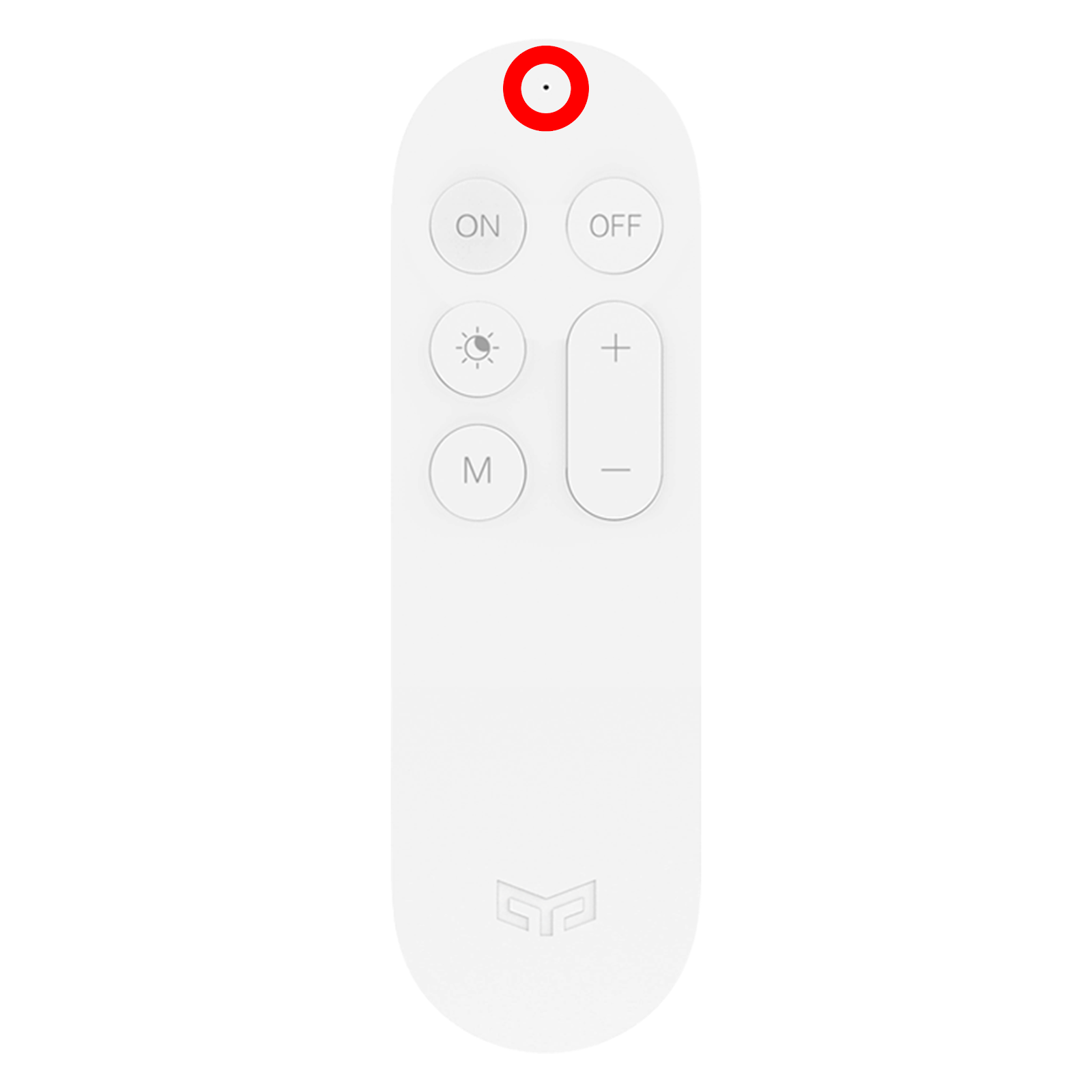 White Bluetooth Remote Control PNG Image