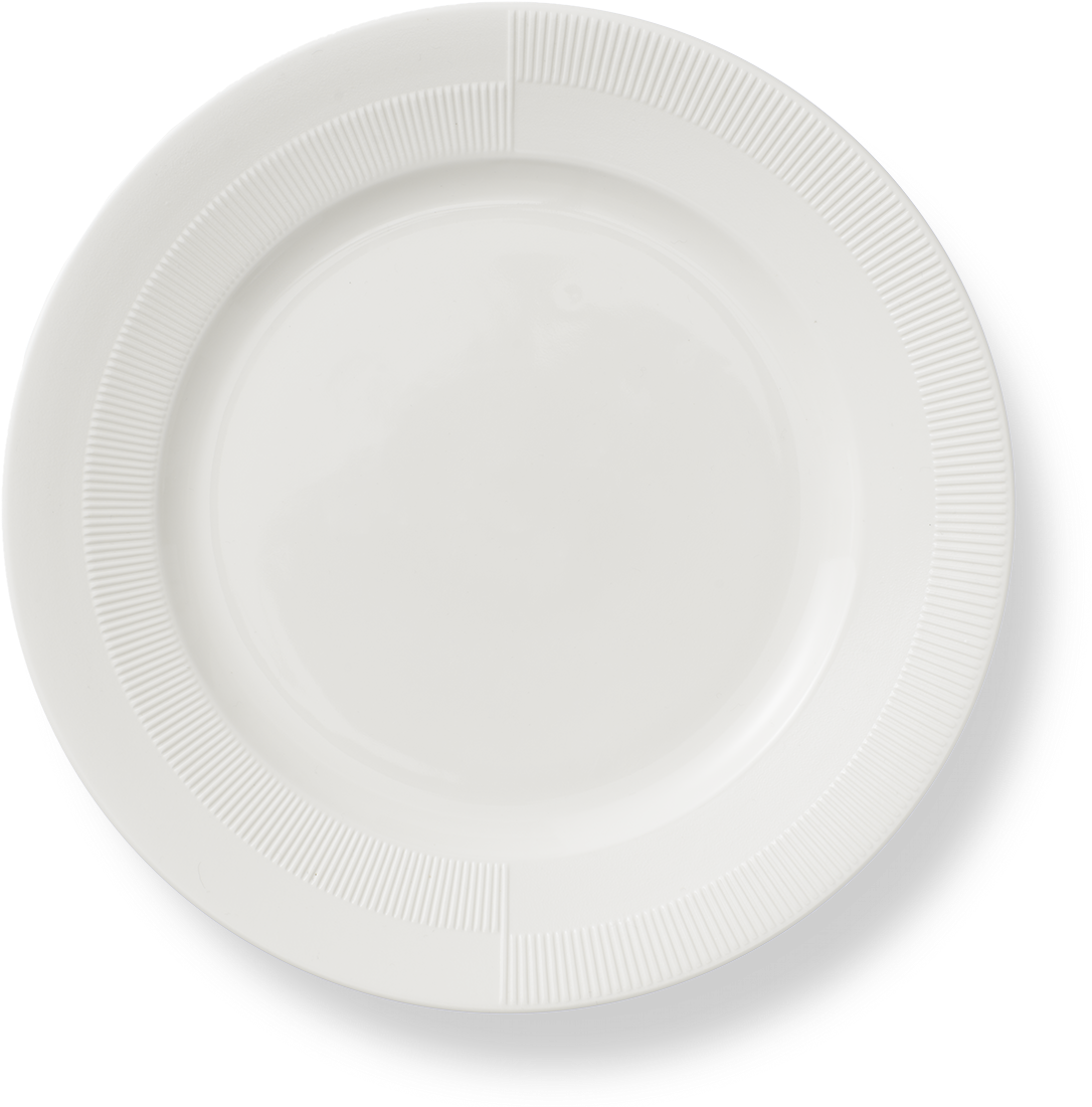 Fondo de la imagen de PNG de la placa de la cena blanca