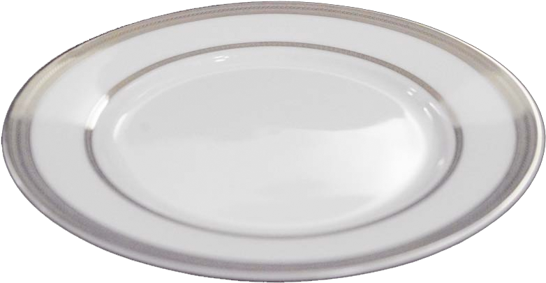 Weiße Dinner Plate PNG Foto