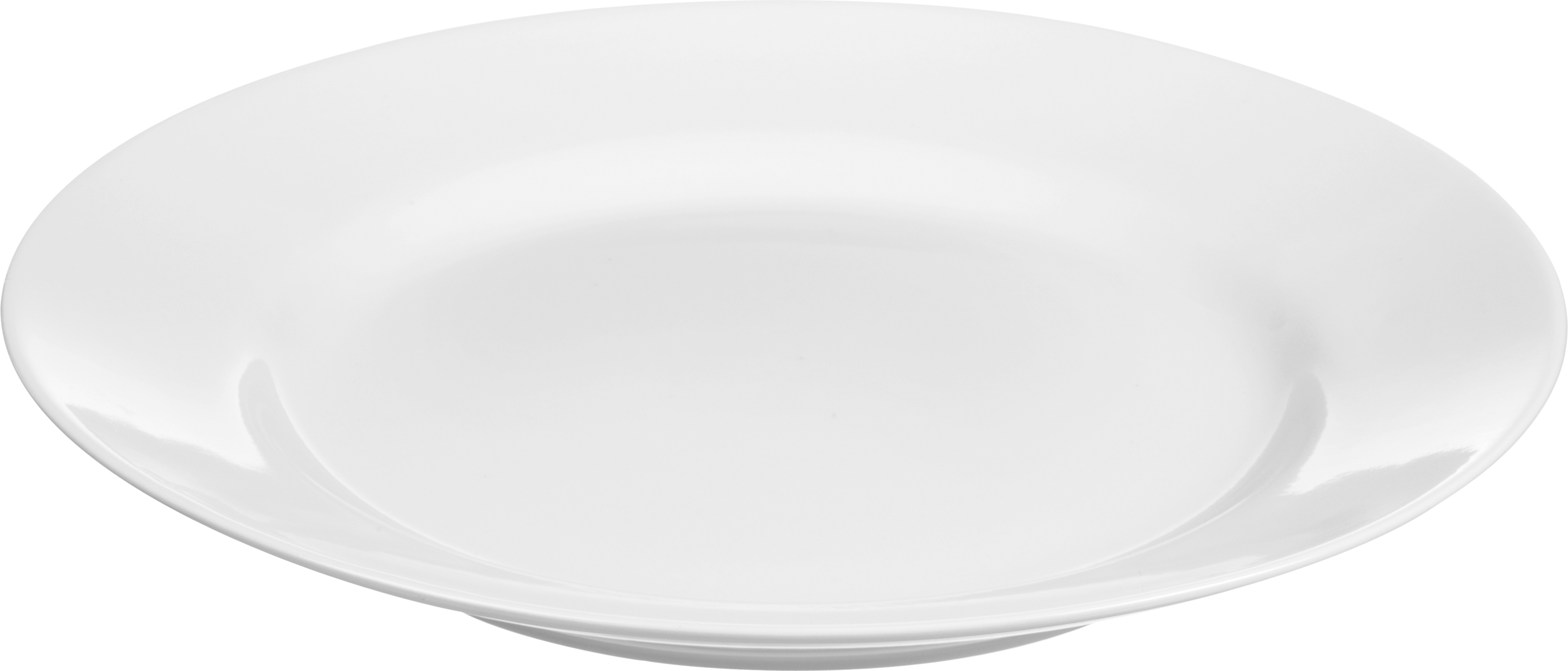White Dinner Plate Transparent Background PNG