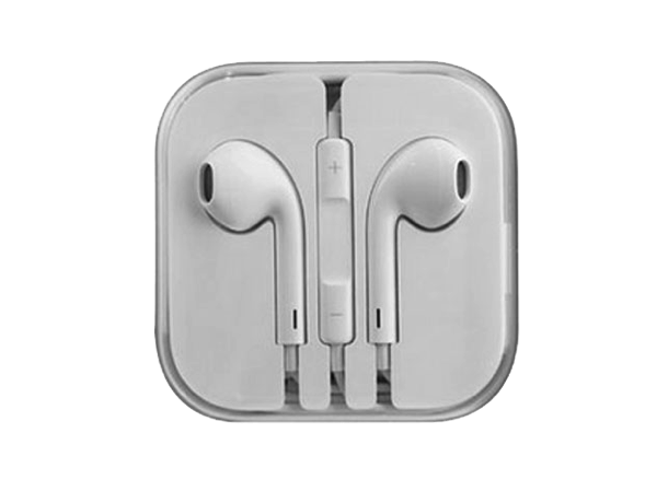 Weiße iPhone-Kopfhörer-freies PNG-Bild