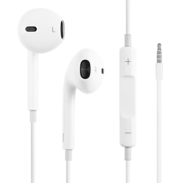 White IPhone Earphone PNG Image