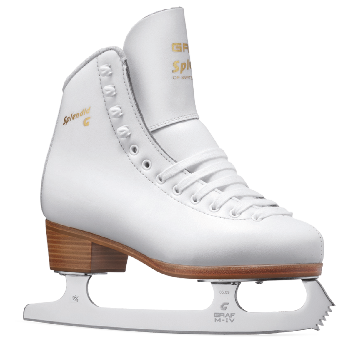 White Ice Skating Shoes Download PNG Image