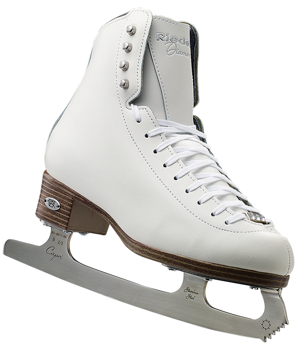 White Ice Skating Shoes PNG Download Image
