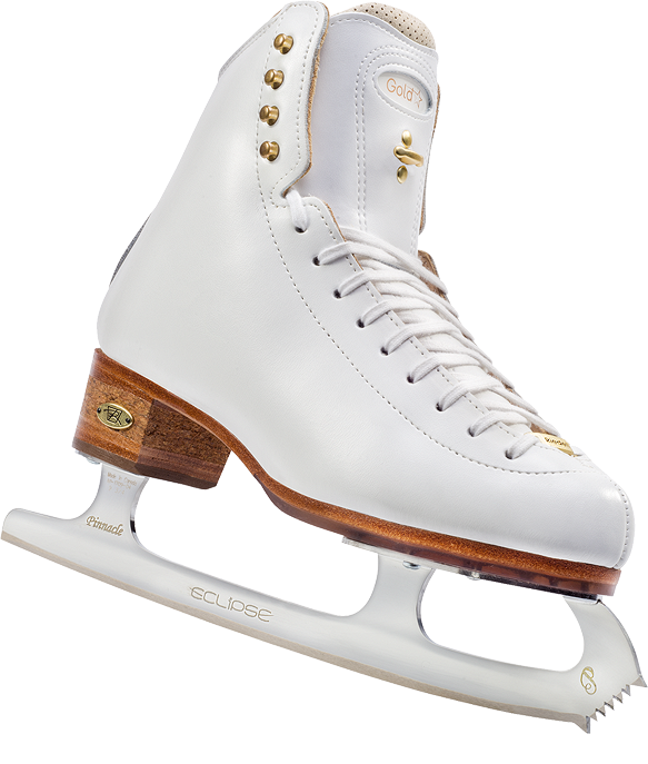 White Ice Skating Shoes PNG High-Quality Image